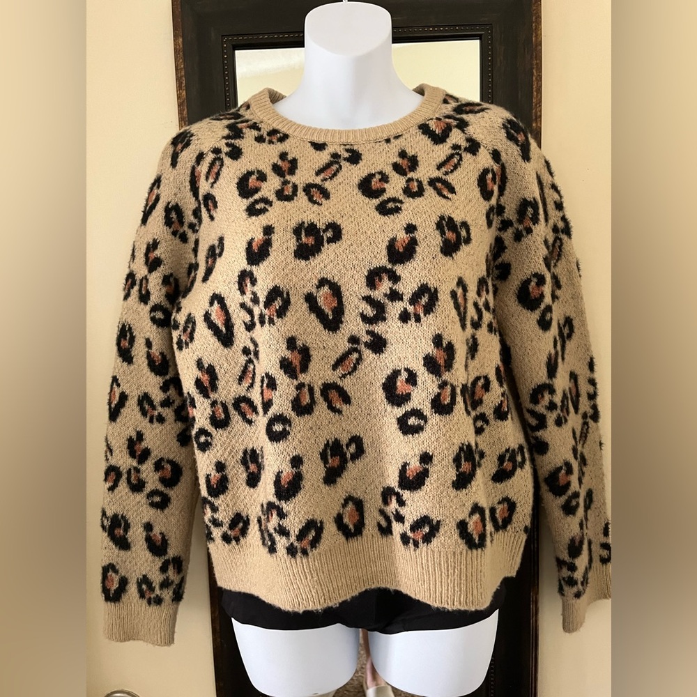 Cheetah print sweater
